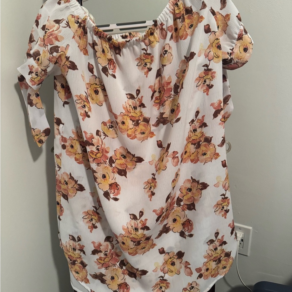 Floral Off-Shoulder Women's mini dress